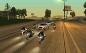 Convoy 2 Bikes Police Left And Right
