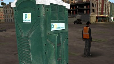 New Porta Potty (Blue and Green)