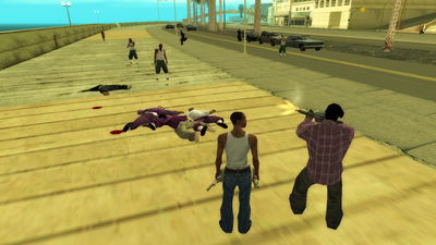GROVE STREET VS BALLAS ATTACK