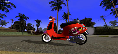 Vespa Strawberry Bear