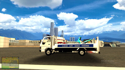 Vietnamese Traffic Police Truck V2 - ISUZU ELF