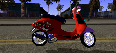Vespa Strawberry Bear