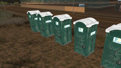 New Porta Potty (Blue and Green)