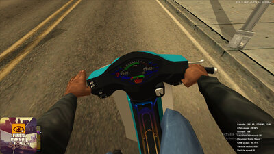 Wave Alpha 110 Mottled Blue-Black